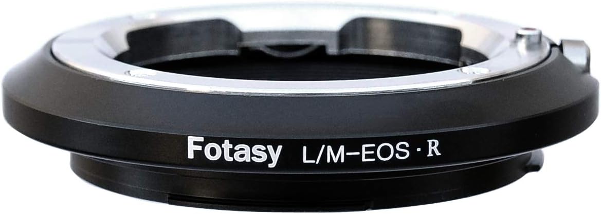 Fotasy R5 R6 Leica M Lens to Canon RF Mount Metal Adapter, LM EOS R Adapter Ring, fits Leica M LM Lense & Canon EOS R