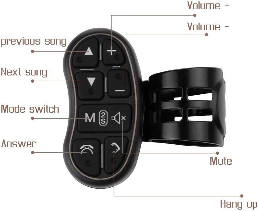 YuYue Electronic 2 Universal Car DVD GPS Player Wireless Remote Controller, Steering Wheel Remote Control Button