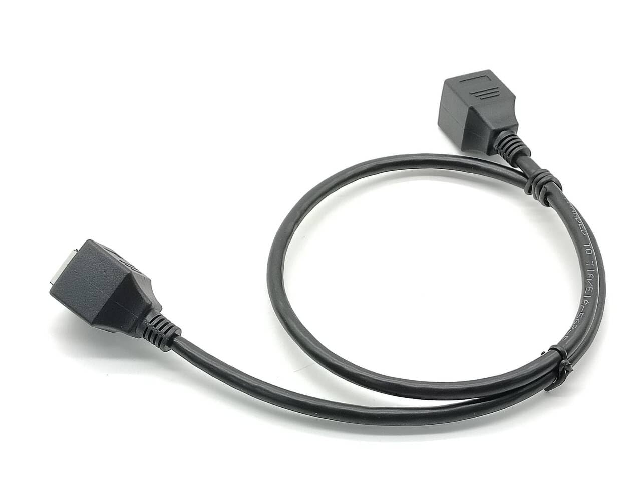 RJ45 60CM Elecbee Ethernet LAN Cable Female to Female Network Extension Cord Double Connector, Compatible