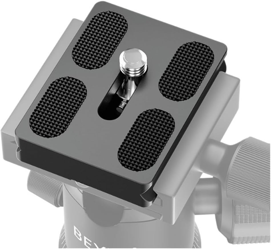 JianLing 2PCS PU50 50mm 1/4 Camera Quick Release Plate Aluminum Tripod Ball Head Base Quick Release Plate for DSLR