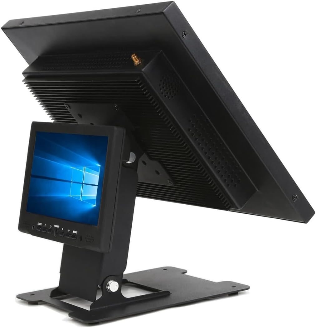WEARSON 75 100 50 75 Touch Monitor VESA and Mini PC VESA Back-to-Back Dual Mount All Metal Stable Leaning Low Profile