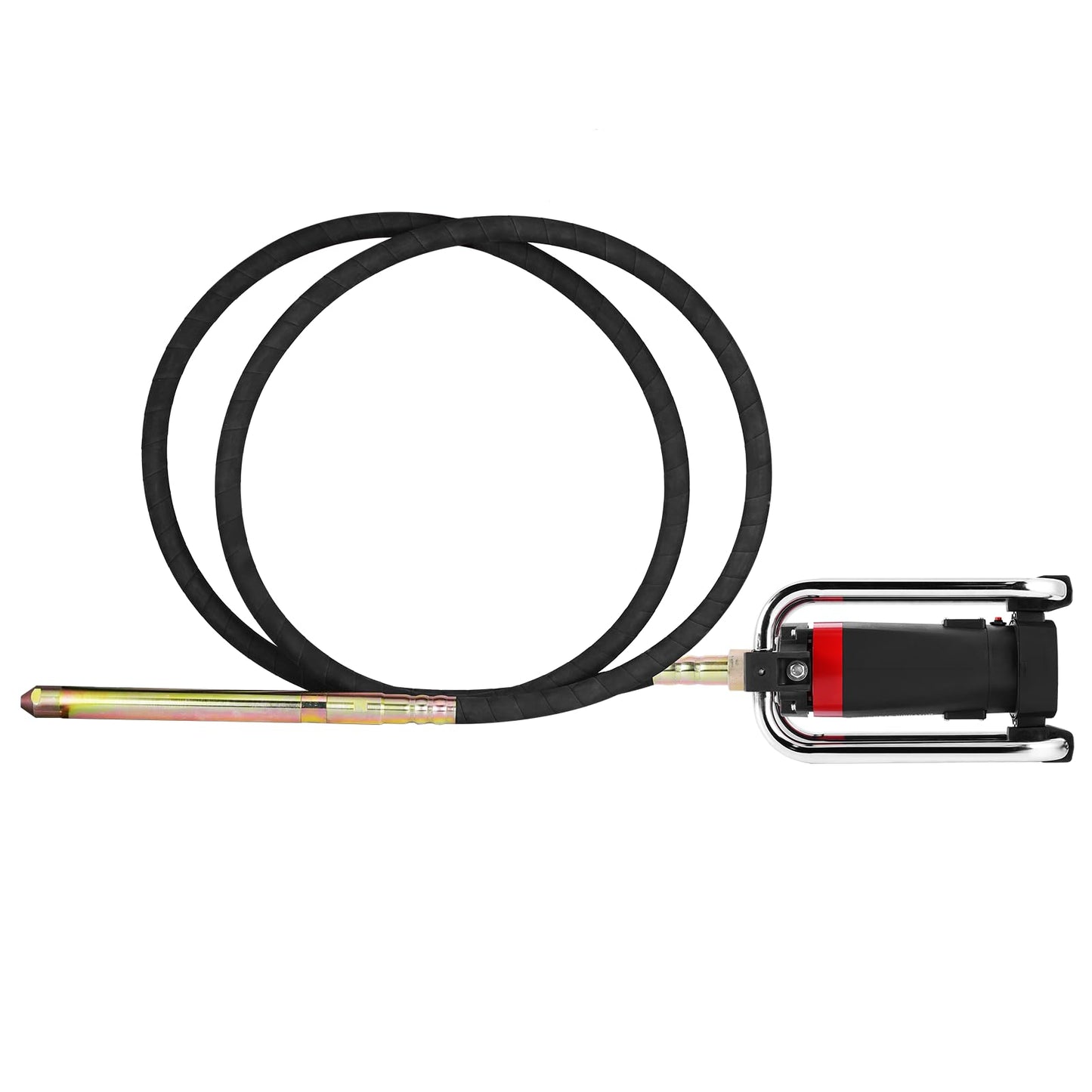 YJINGRUI Power Concrete Vibrators 1600W 16,000 RPM, Portable Electric Construction Vibrator with 4.5m (14-3/4ft) Flexible Shaft for Commercial Grade Bubble Removal