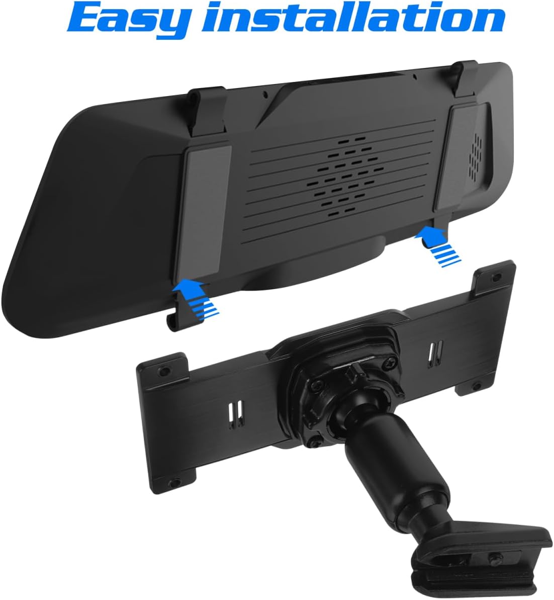 5.86 2.63 Inches DOITOOL Rearview Mirror Bracket Universal Metal Back Plate Mount for Car Dash Cam Stable Rear View