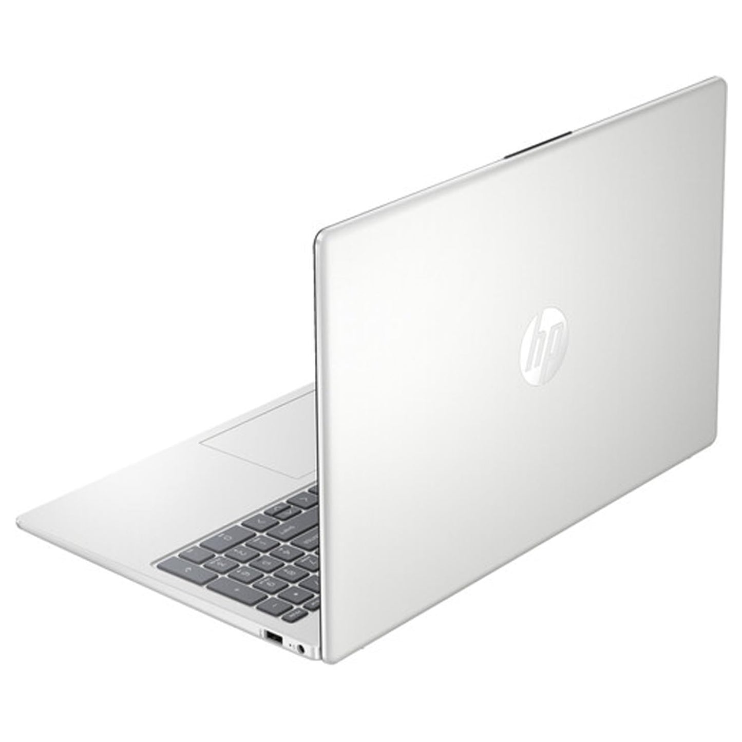 HP 15.6" Portable Laptop, HD Display, Intel Quad-Core N200 Processor, 16GB RAM, 128GB Storage, Wi-Fi 6, Webcam, HDMI, Numeric Keypad, Windows 11 Home, Silver