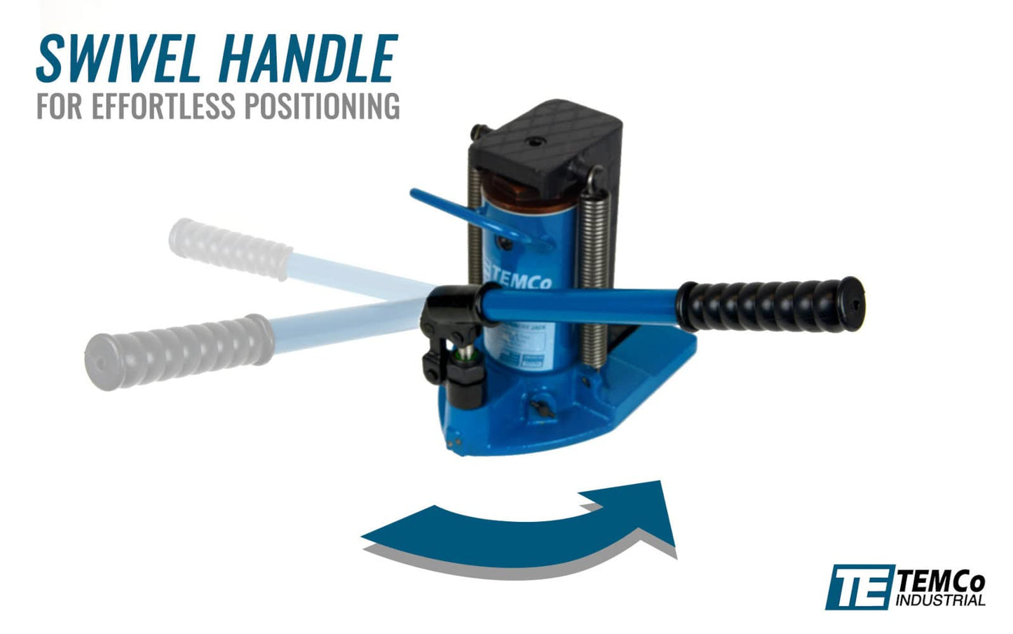 TEMCo Hydraulic Container/Machine Toe Jack (2.5 Ton - 5 Ton) Lift Capacity TH0025