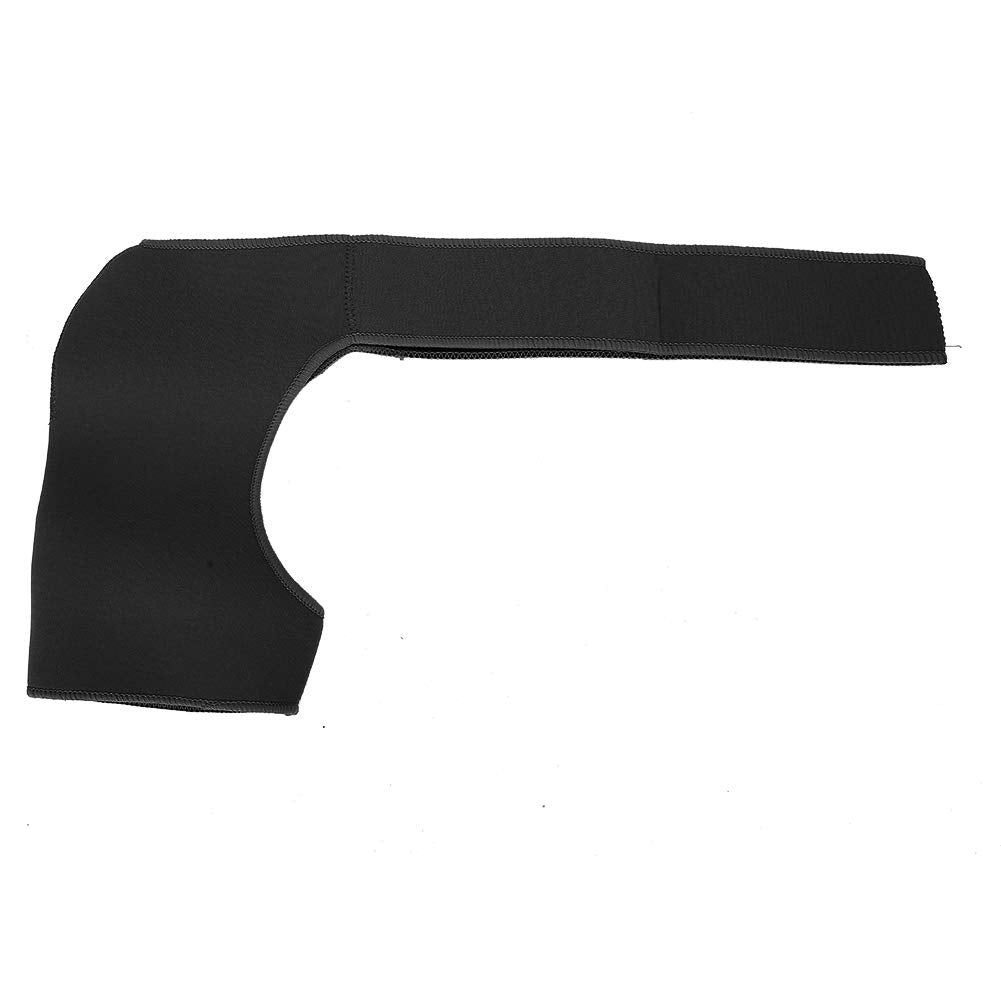 Dioche Sport Bandage, Recovery Shoulder Brace for Men, Adjustable Shoulder Pad Strain Protective Gear Right Shoulder Protector (Black)