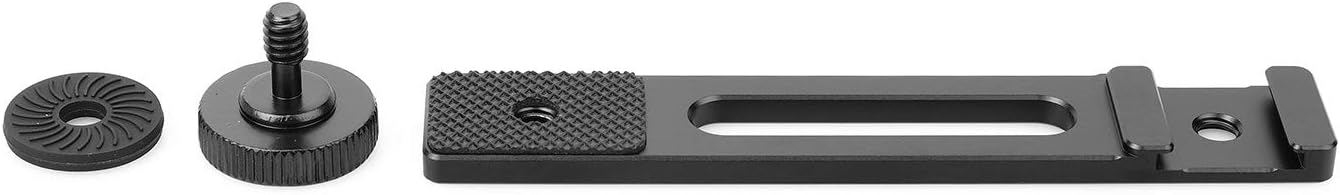 ChromLives 1/4'' A6400 6300 6500 6000 4 Cold Shoe Bracket Extension Bar, Hot Shoe Extension, Microphone Mount