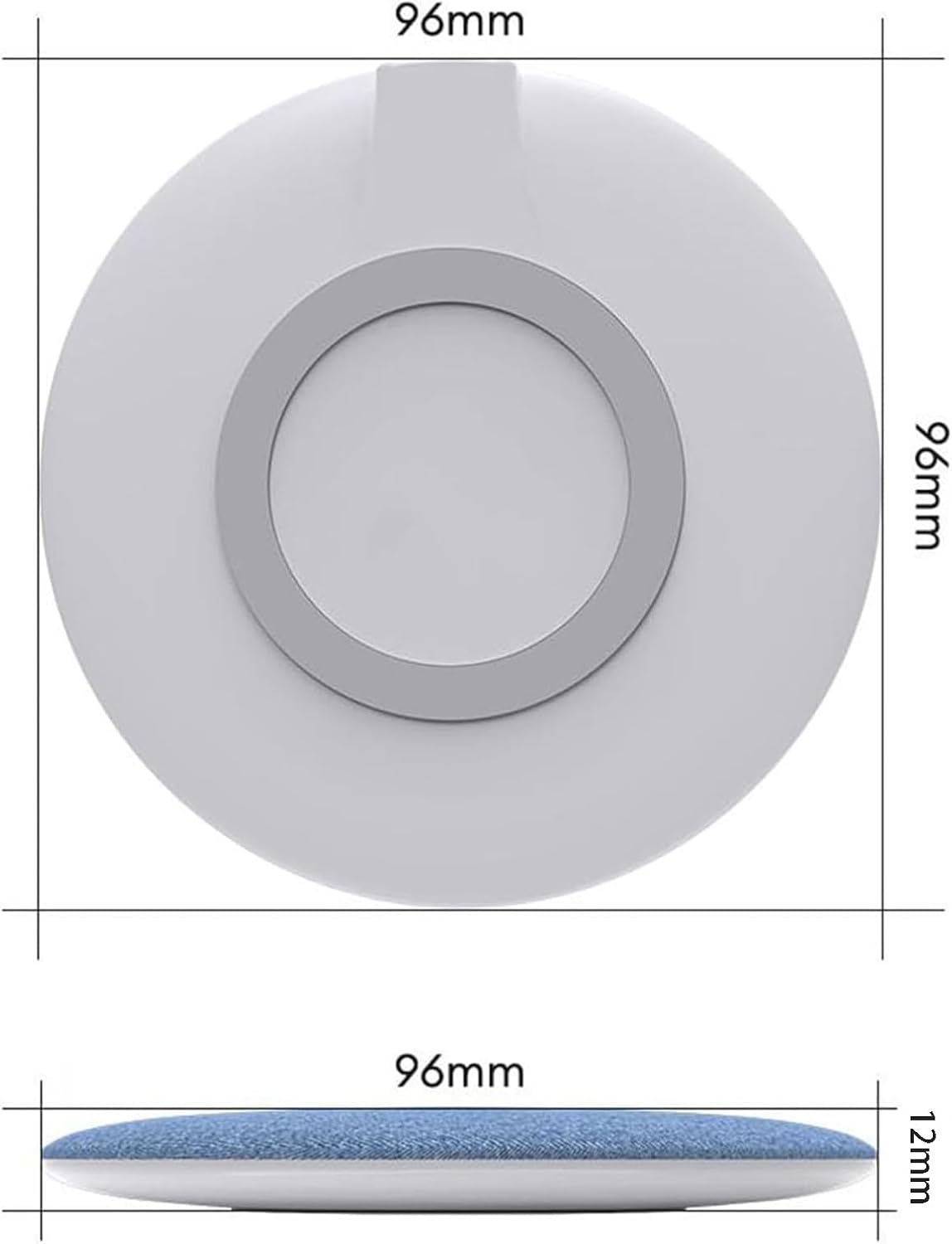 Siezrk Bluetooth Pillow Speaker, Ultra-Thin Bluetooth Sleep Aid Speaker with Timer, Private Sleep Headphones