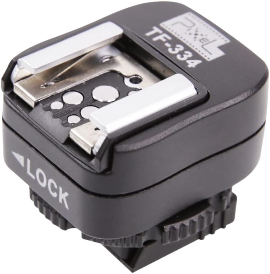 CamDesign TF-334 A7 A9 NEX6 RX1 HX50 A6300 Flash Hotshoe Adapter with PC Sync Port, Manual Mode, Compatible with Sony