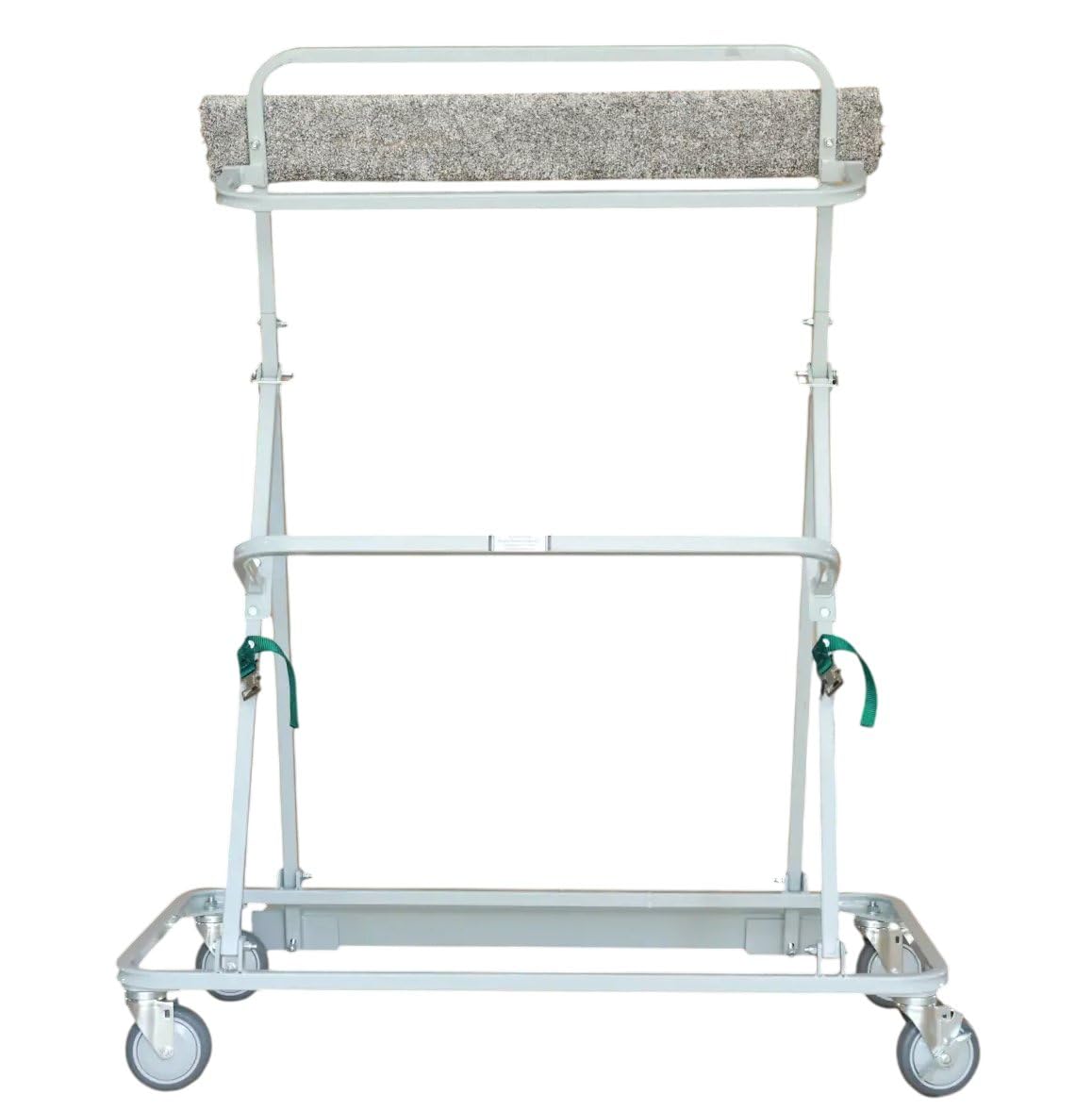 Collapsible Window & Door Warehouse Dolly – Heavy-Duty Glass, Panel & Door Transport Cart, Foldable Space-Saving Frame with Smooth-Rolling Wheels for Professional Use (Grey)
