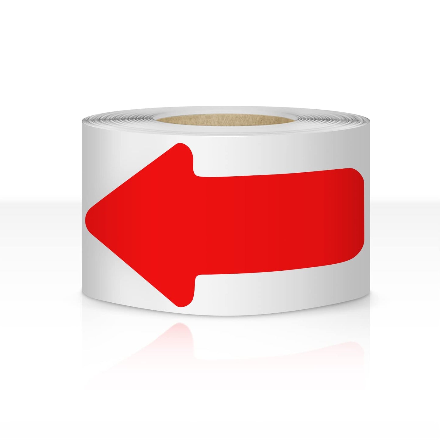 EVQ Arrow Floor Sign Tape 2" x 4" Marking Sticker 200 PCS Decal Tape Red