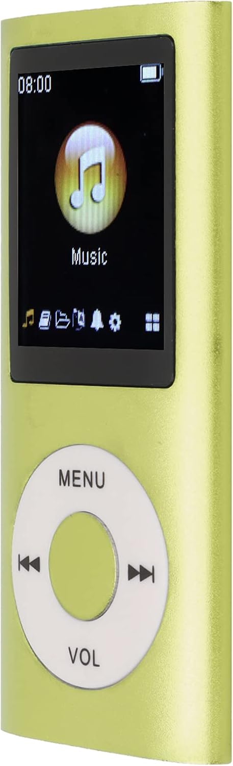 VELATEMOR MP3 8H MP3 1.8 Inch MP3 Portable Music Player, Playtime Mini Player, Lossless Sound Slim LCD Screen Portable