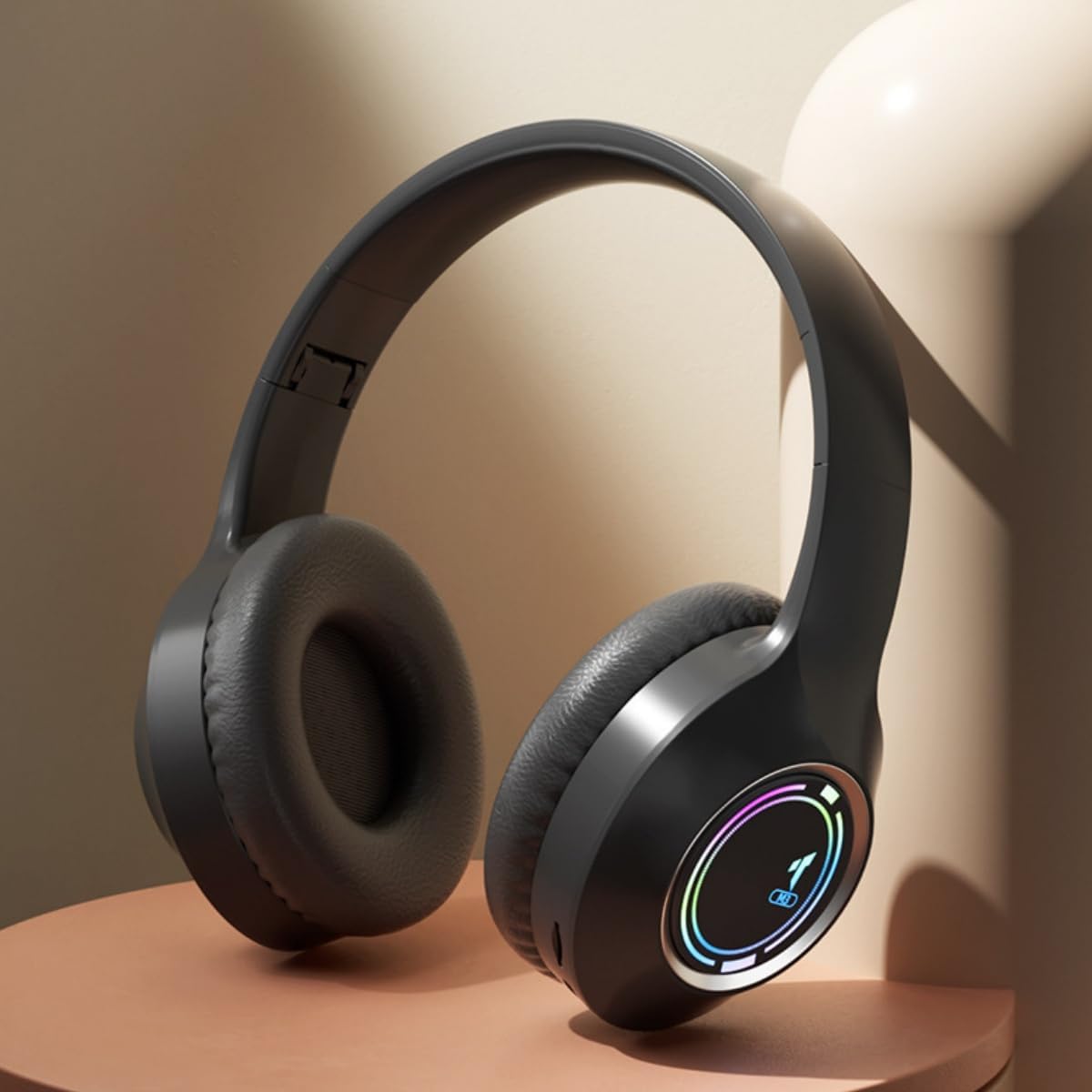 MGHOAQFRS Headset Bluetooth Headphones Over Ear,Wireless Headphones Low Latency, Hands-Free Calls, Noise Reduction
