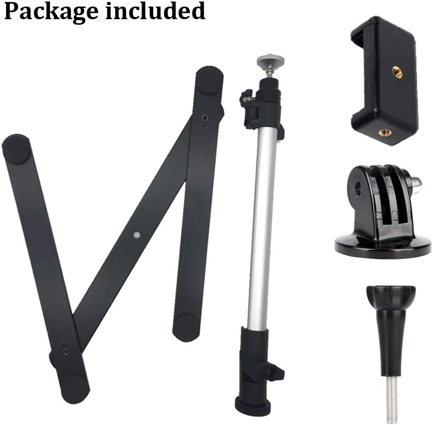 AONTOKY Photo Copy Pico Projector Stand Overhead Phone Mount Adjustable Tabletop Teaching Online Stand for Live