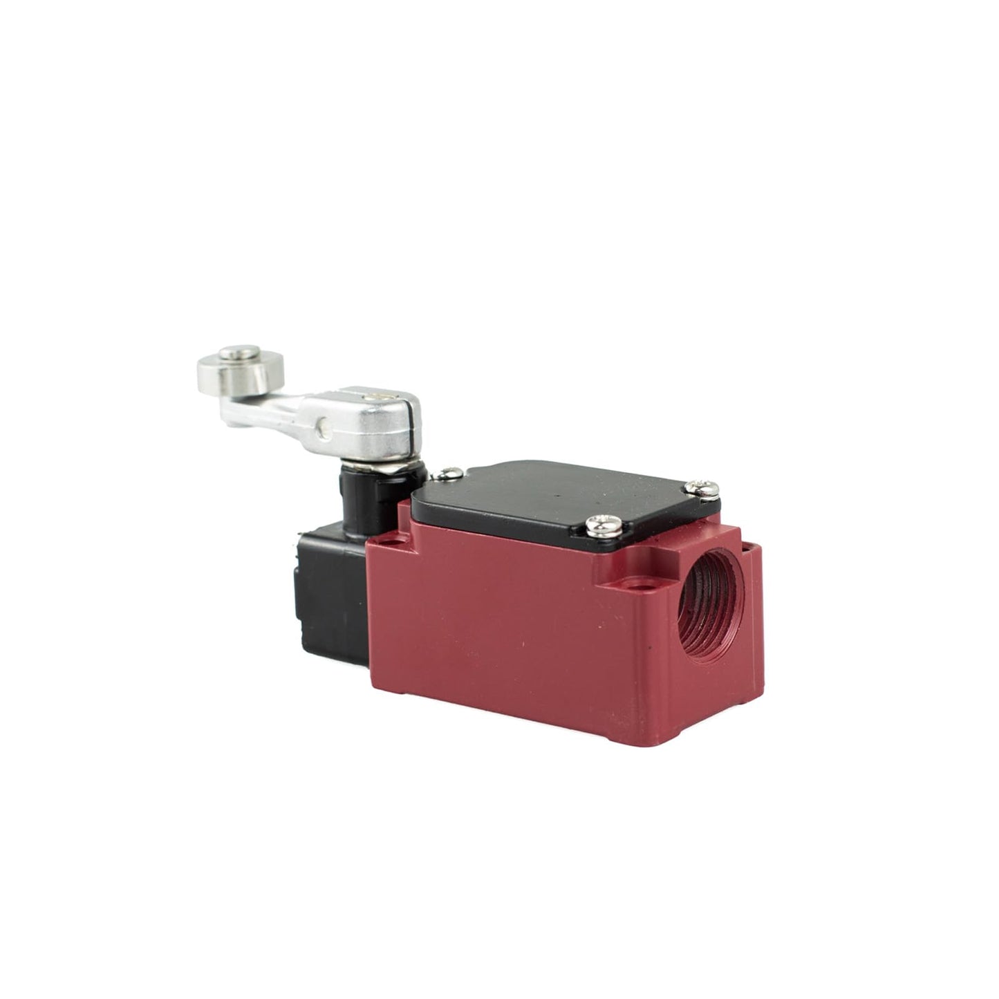 High Temperature Limit Switch with Roller Lever, 1NO+1NC Contact, 5A / 220VAC, Automatic Reset, IP66 Sealed Micro Switch for Industrial Use