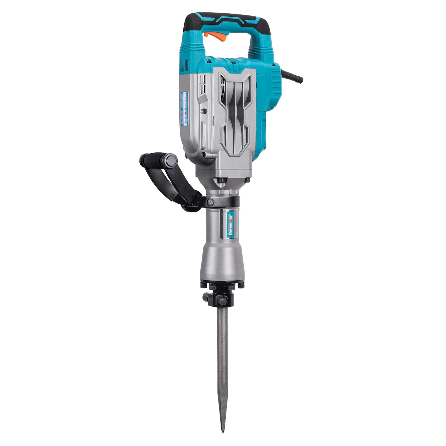 Berserker 1700W 30-Pound Demolition Jack Hammer with 1-3/16" Hex, 14-Amp Corded Electric Heavy Duty Demo Chipping Hammer Concrete/Pavement Breaker with Carrying Case Flat Chisel Bull Point Chisel