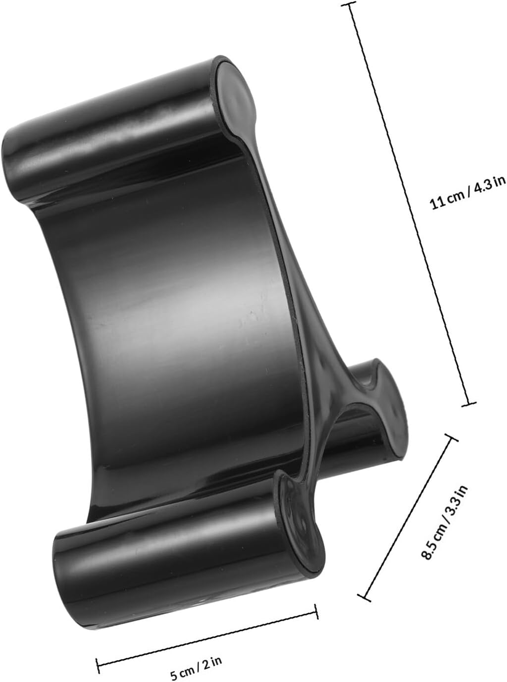 AGFELO Triangle Desktop Phone Holder Stand for Cellphone and Tablet, Black Triangular Desk Mount Rack for Mobile