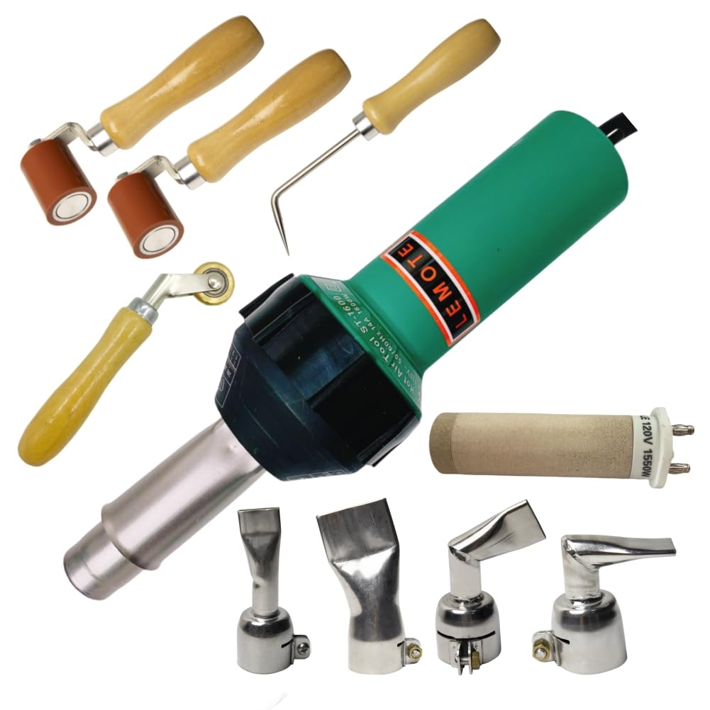 110V Hot Air Gun Welding Torch 1600W Heat Gun Plastic Welder Roofing Welder Kits