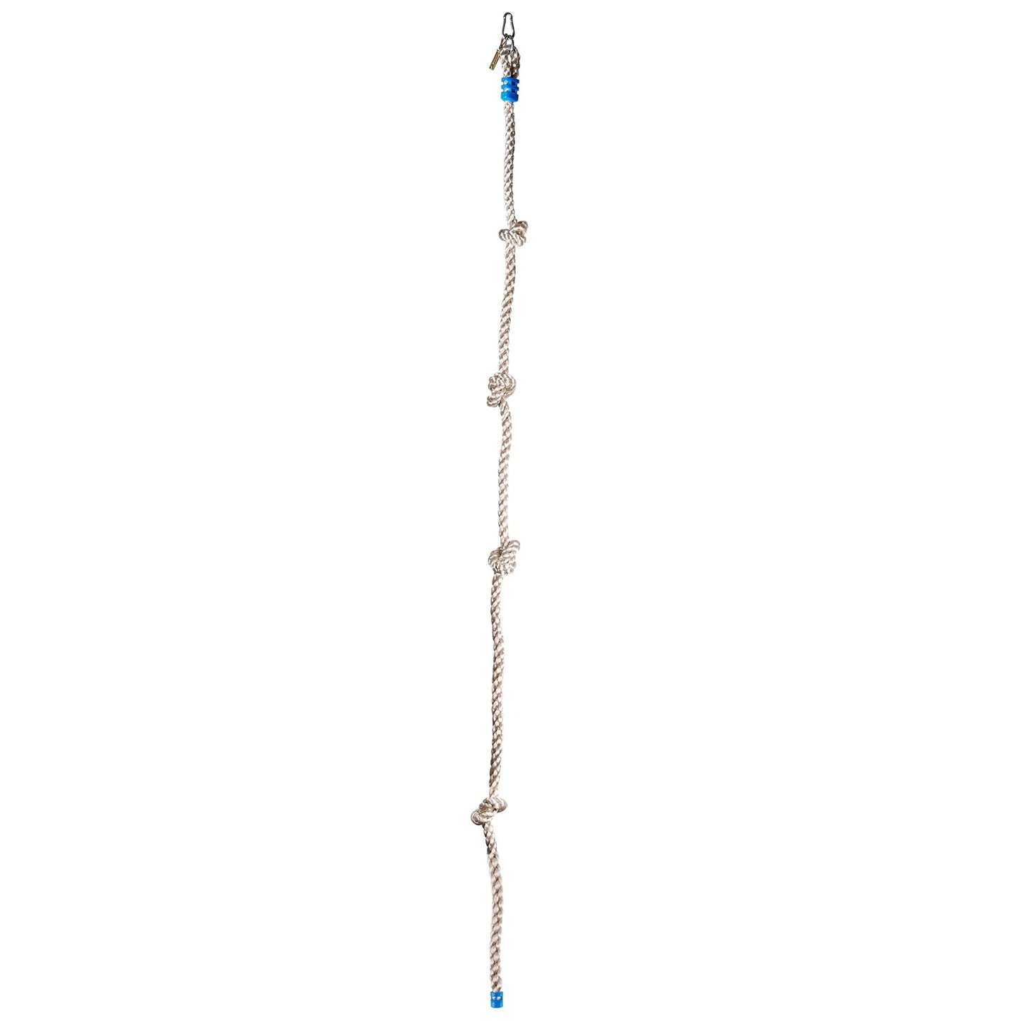 MONT PLEASANT Climbing Rope for Kids, 8.2 FT Long with 4 Knotted Steps, Playground Accessories, Rope Swing for Obstacle Course, Treehouse Swingset Accessories Training for Kids Outdoor（Grey）