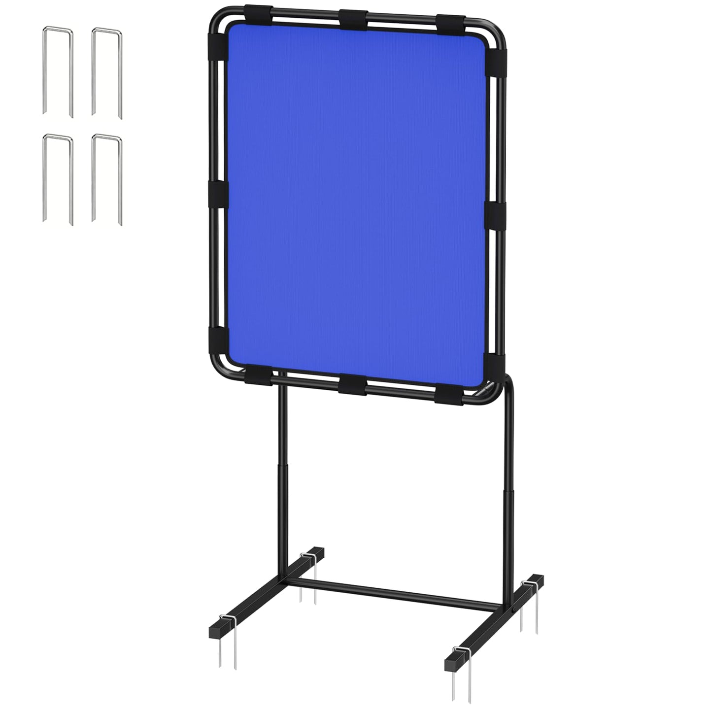 Baseball Strike Zone Target for Plastic Balls Adjustable Height Pitching Target Strike Zone, Blue