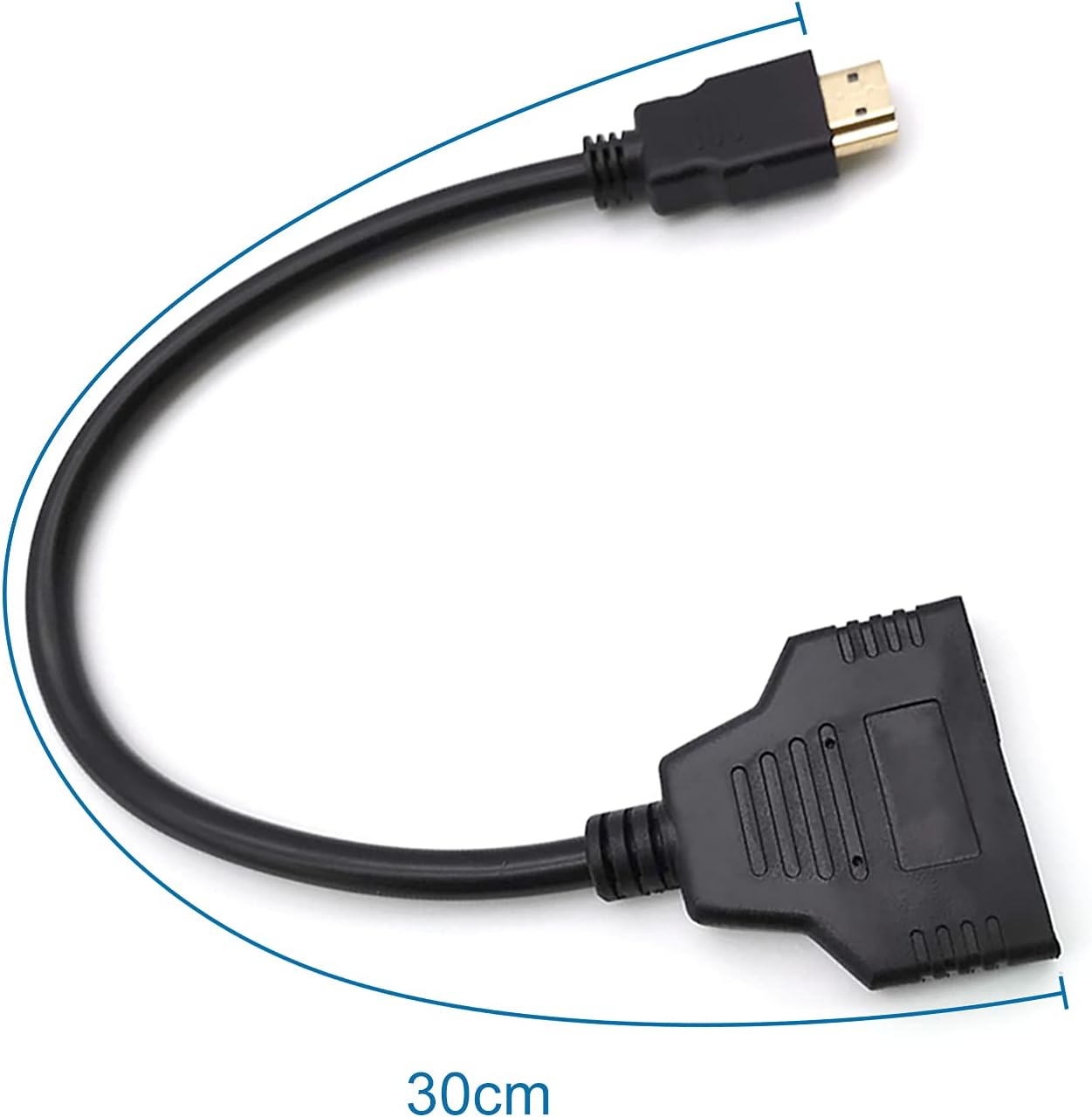 BATU 1 2 1 2 HDMI Splitter Adapter Cable - Hdmi Splitter in Out Male to Dual Female to Way for HD, LED, LCD, TV