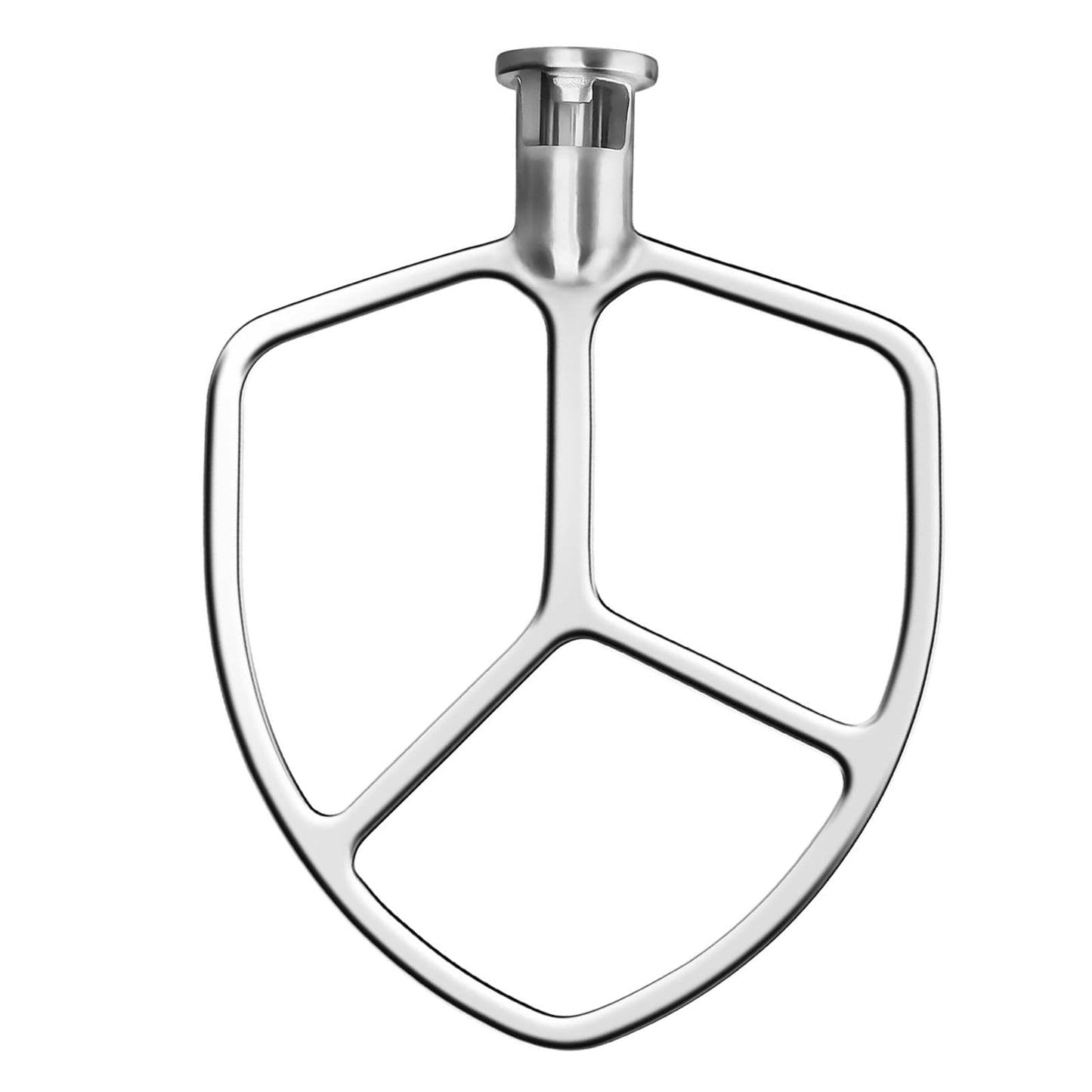 5.5-6QT Stainless Steel Flat Beater for KitchenAid Stand Mixer, Kitchen Aid Paddle Attachment Accessories/No coating/Dishwasher Safe Replacement for kitchenaid Professional 5 Plus and 600 Series Mixer