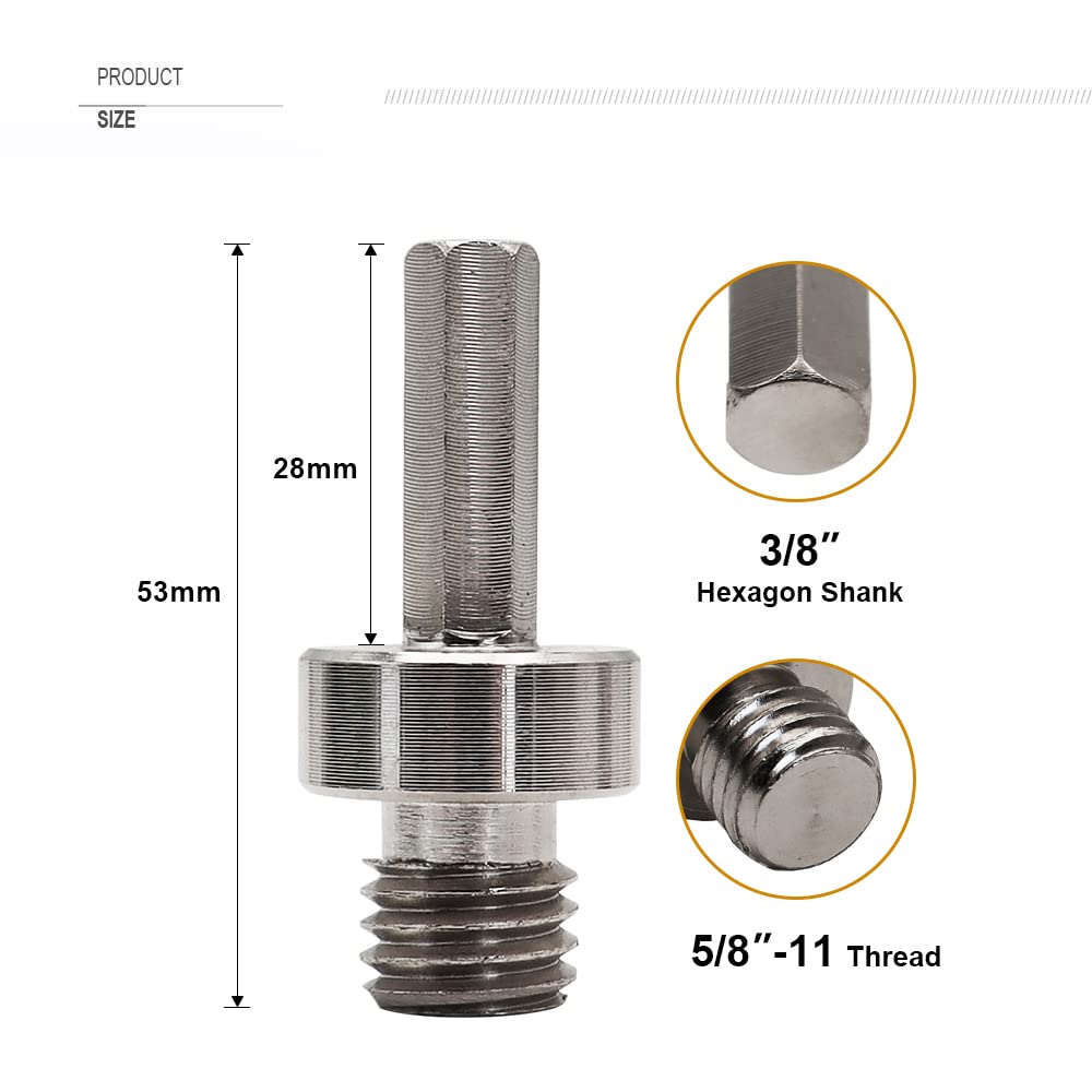 SHDIATOOL Diamond Tile Drill Bits Kit 15pcs, Porcelain Hole Saw Sets, Core Bits Cutter for Drilling Ceramic Marble Granite (6/8/10/20/25/35/50/75/100/20MM/2/SDS/HEX/6MM/4.5”)