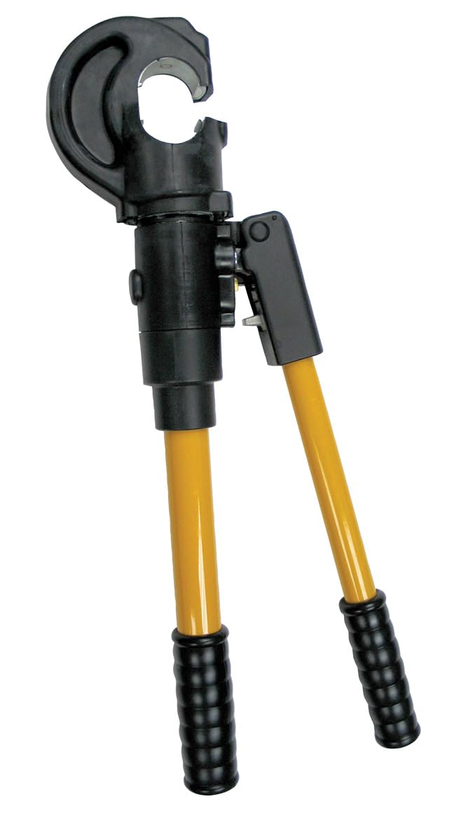 Huskie Tools 12-Ton Rapid Advance Crimping Tool with External Pressure Adjustment and 1-inch Jaw Opening (EP-410)