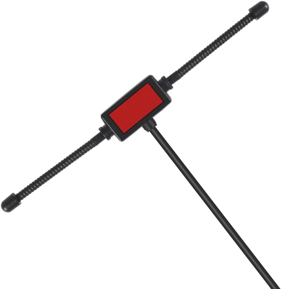 DORHEA 3 FM Dipole Antenna Adhesive Mount with Connector Adapters for TV Radio Home Stereo Receiver Indoor Music System
