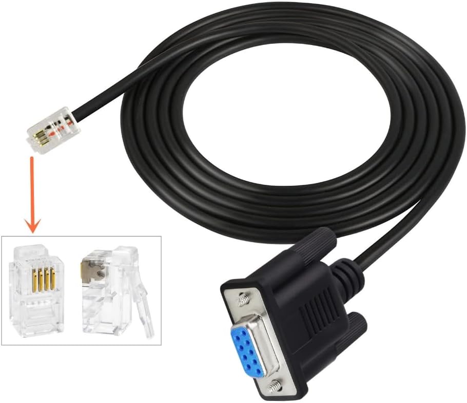APGLSXY DB9 RS232 RJ9 4P4C 93920 to for GEMNEX Hand Controller Firmware Upgrading PC Asiair Guide Cable
