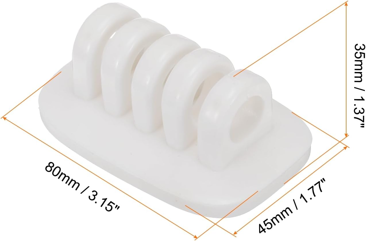 HARFINGTON Cable Clips Silicone Cable Management for Cord Organizer Cable Clips Bedroom Nightstand Wire Desk Table