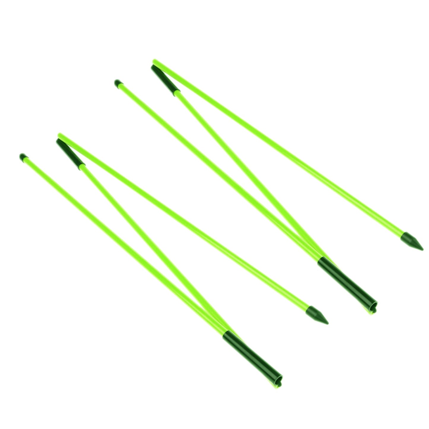 Eshan Golf Alignment Sticks 2 Pack Swing Training Aid Equipment Collapsible Trainer Practice Rods Posture Corrector in Handy Storage Tube Case for Men Women Golfer Swinging (Mint Green)