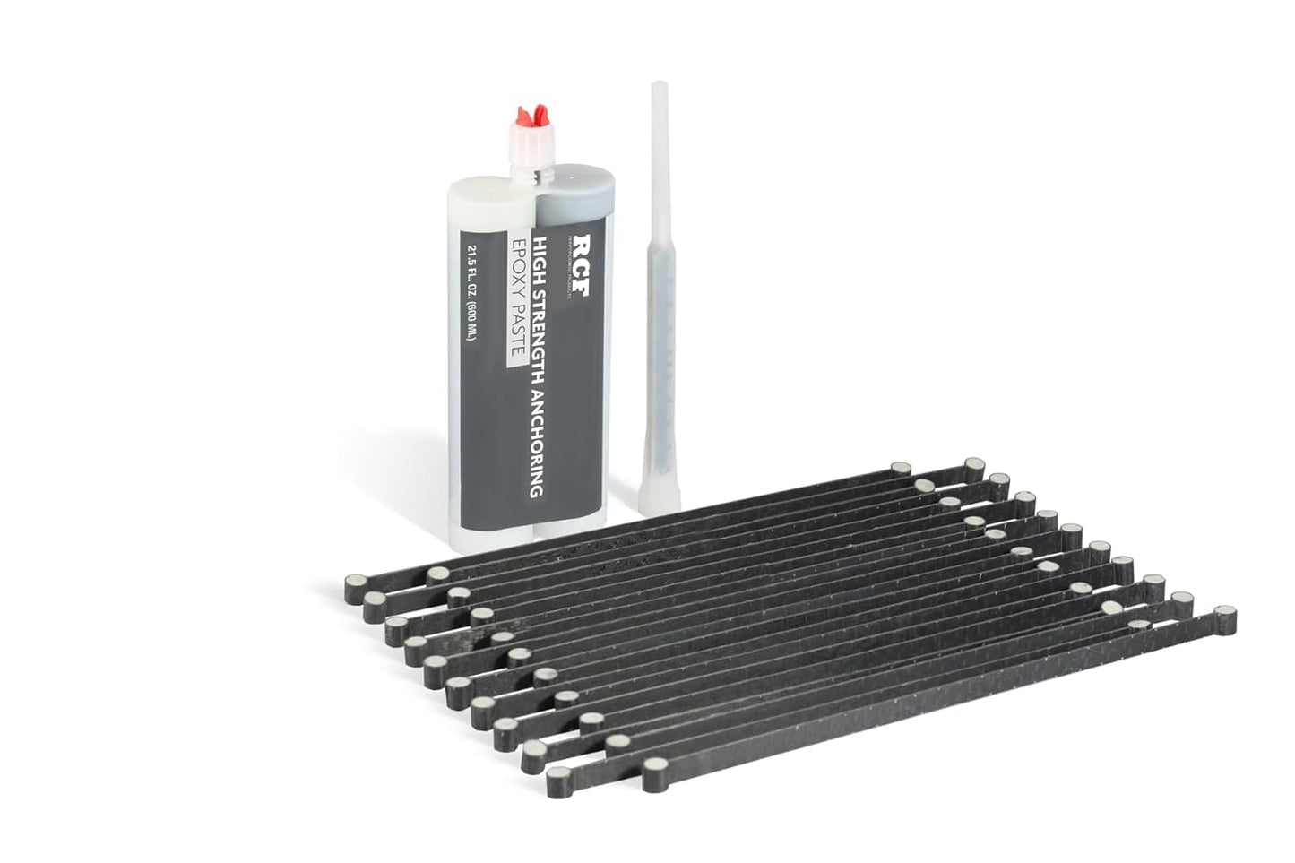 Rhino Carbon Fiber RCF-CCLK Concrete Crack Lock Kit - 20 per Pack with Dual Cartridge Epoxy Gun