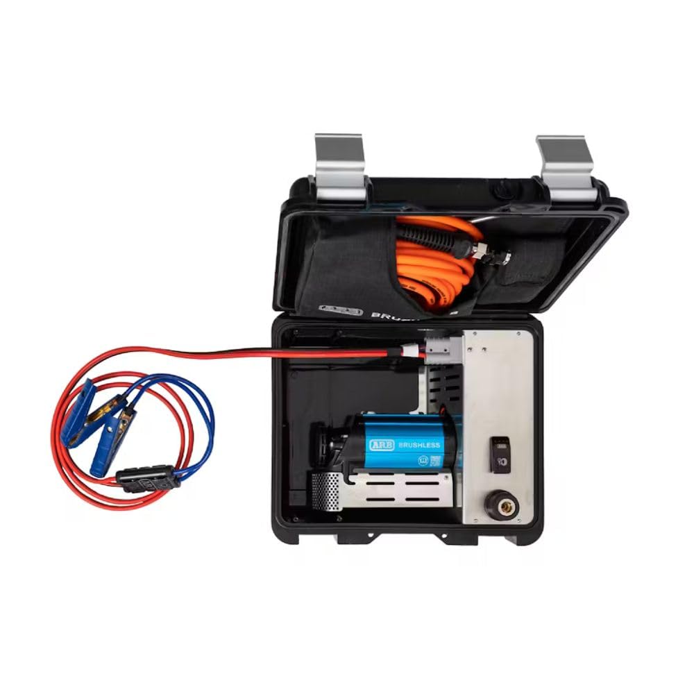 ARB CKBLP12 Brushless Air Compressor Premium Portable Motor boasts 1.5X in output. Ideal for faster tire inflating time and 4x4 off road adventures - 2025 Launched.