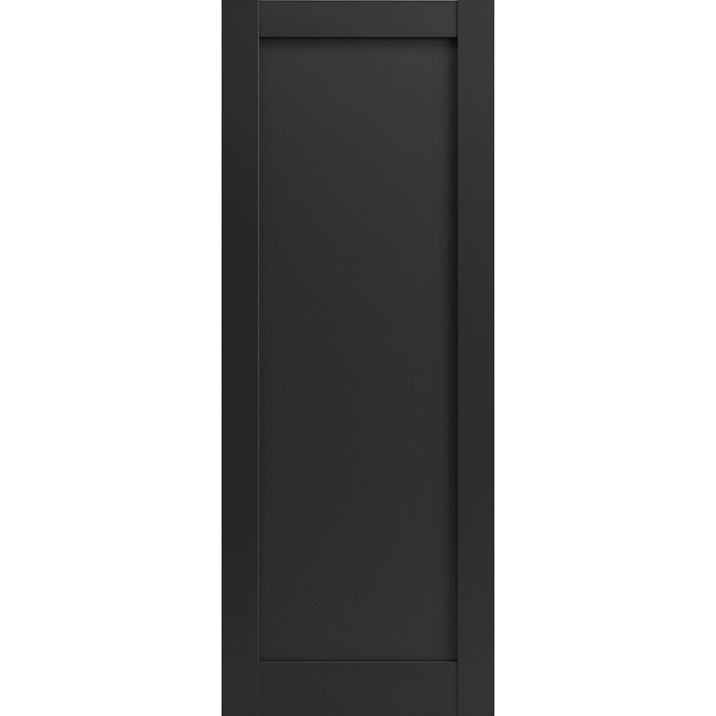SARTODOORS Lite Slab Barn Door Panel 30 x 84 | Quadro 4111 Matte Black | Sturdy Finished Wooden Modern Doors | Pocket Closet Sliding