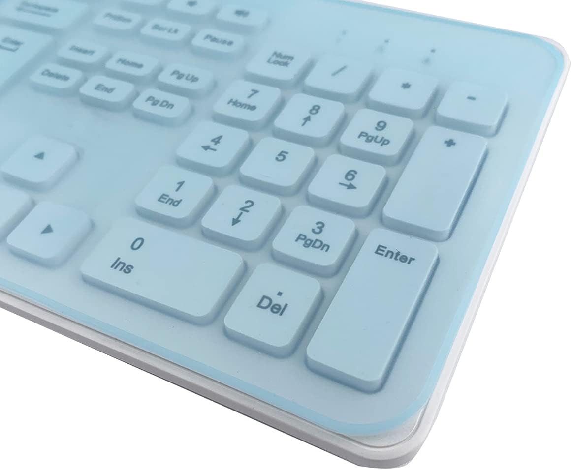 MUBUY-GOL (17.52" 5.51"), Universal Keyboard Cover Skin for Standard Size PC Computer Desktop Keyboards x Clear