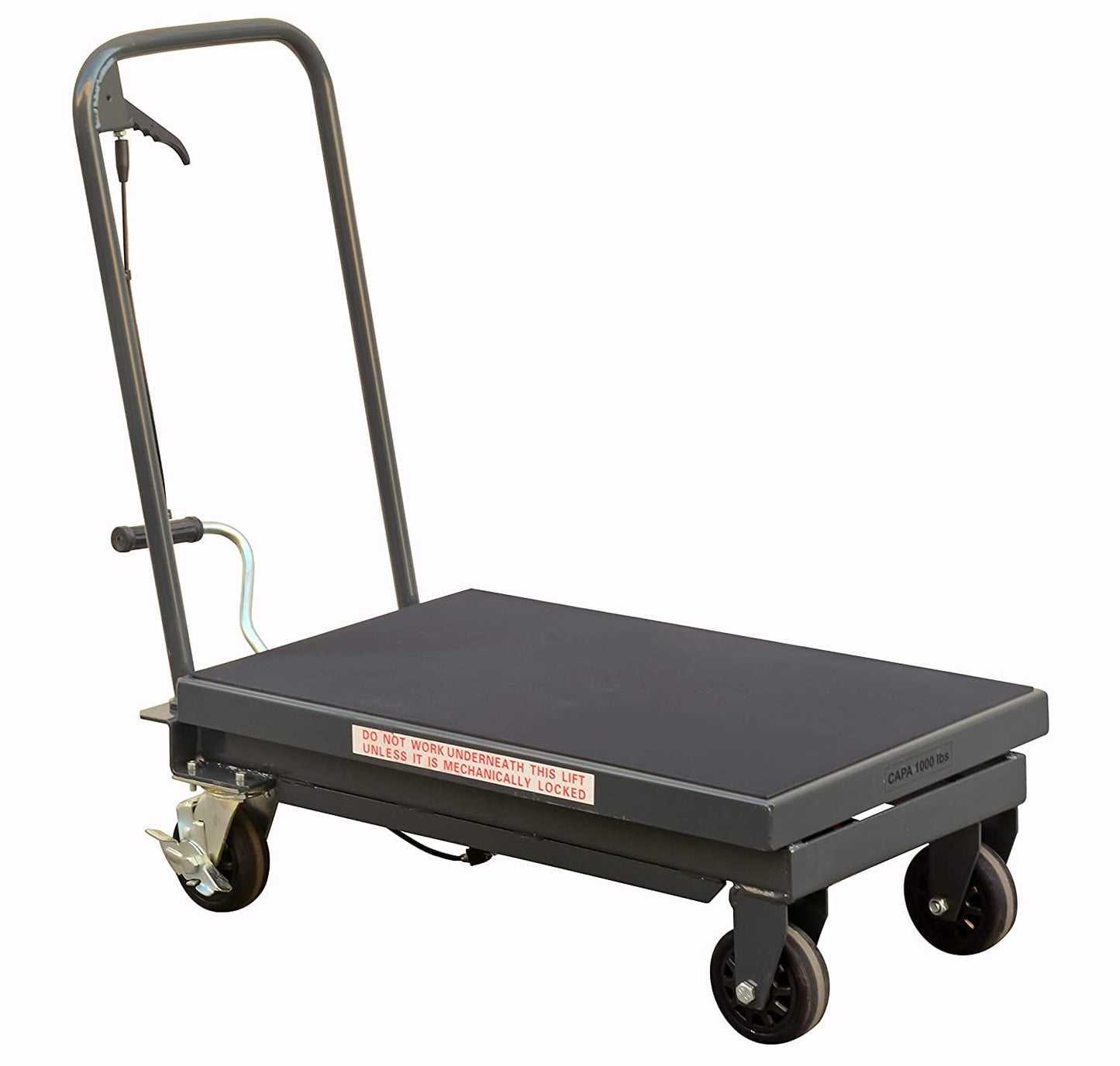 Hydraulic Lift Cart 1000lb Cap. 11" to 34.5" Lift Height 32" x 20" Platform Pake Handling Tools
