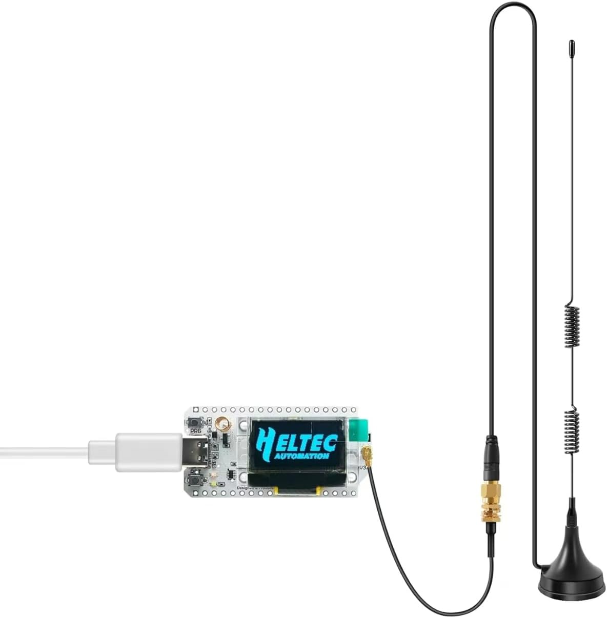 slinkdsco 915MHz ESP32 V3 915MHz 10cm (2 Sets), Meshtastic Long Range Lora Enhanced Magnetic Base Antenna with SMA Male