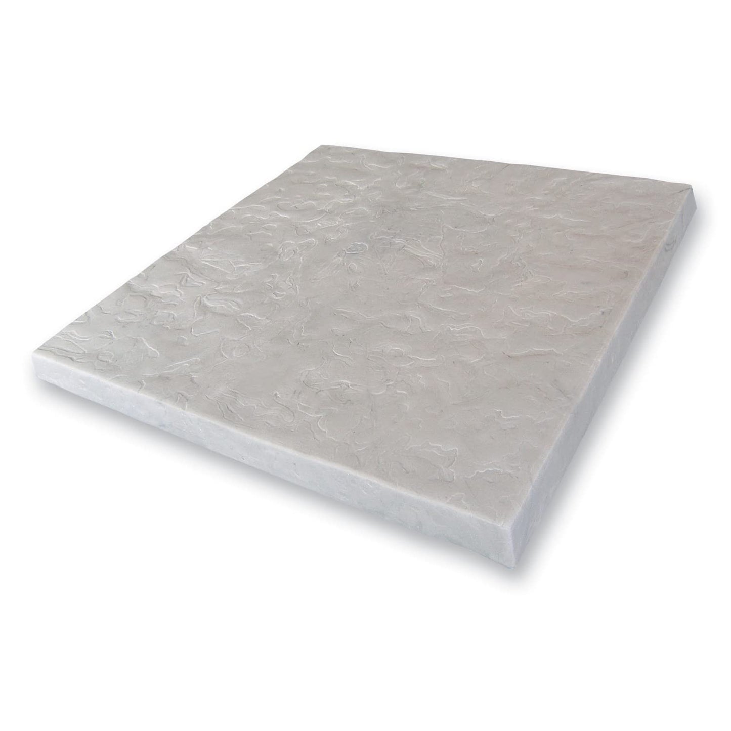 Flat Rock Rain Barrel and AC Unit Paver Patio Pad 24”x24” Natural Gray Tile – Easy Installation - 6pk