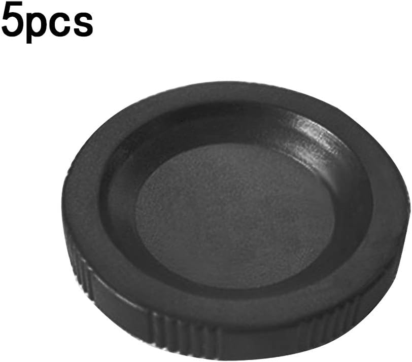 Wolegdou 5 Pcs Threaded Camera Port Guard Cap Polymer Protective Cover for CCTV Security Lens Eyepiece Interface Screw