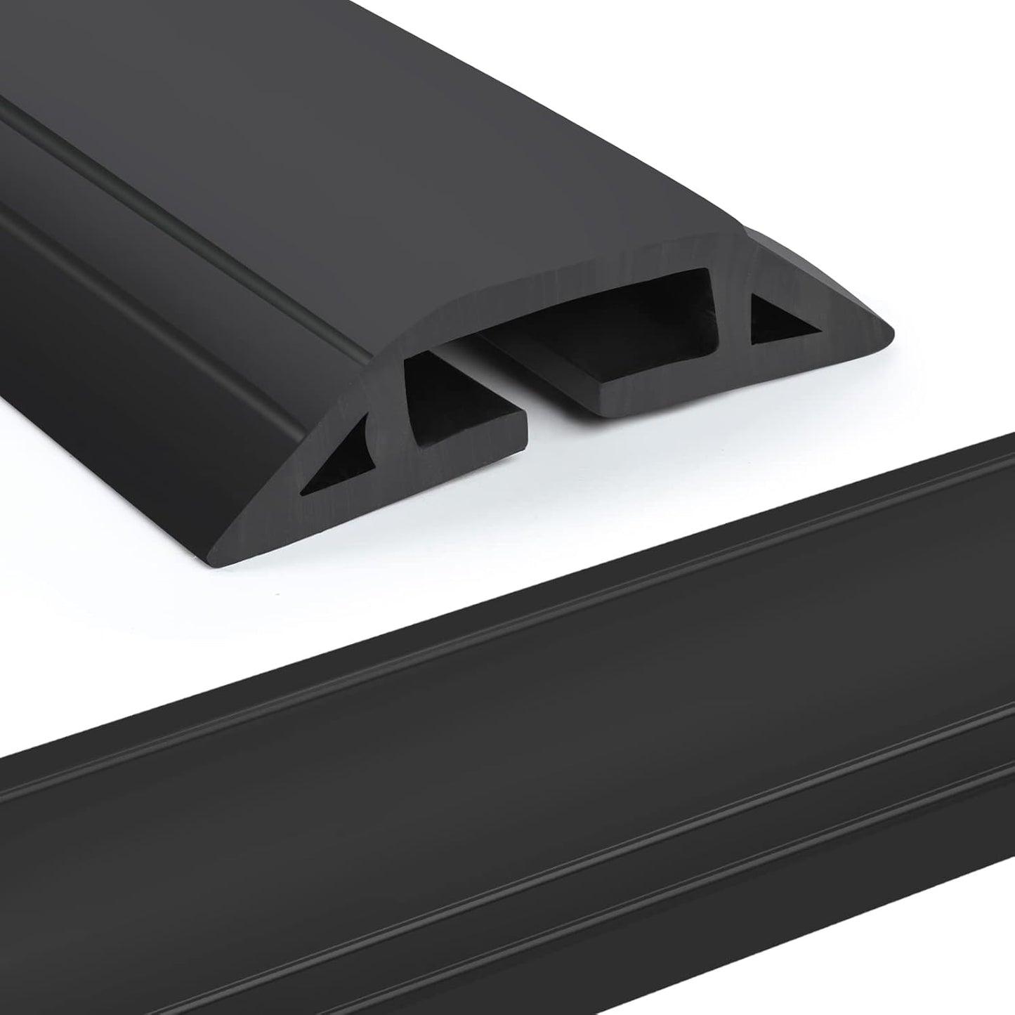 Eapele 10 Settings ft Floor Cord Cover Heavy Duty Cable Protector, Easy to Unroll, Prevent Trip Hazard for Home Office