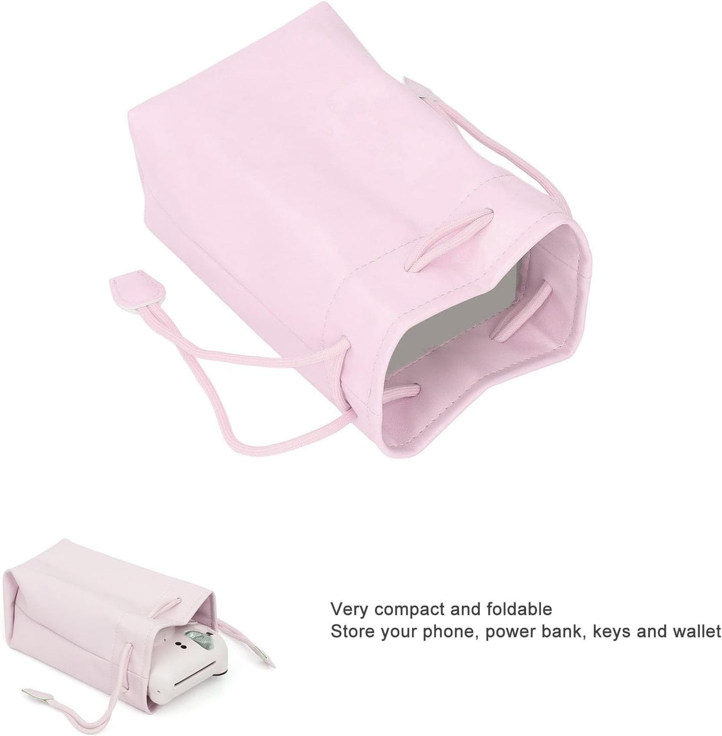 Dpofirs Digital Camera Case, Drawstring Bag, Vintage DSLR Camera Bag, Soft Lens Case Gadget for Traveling, Camera