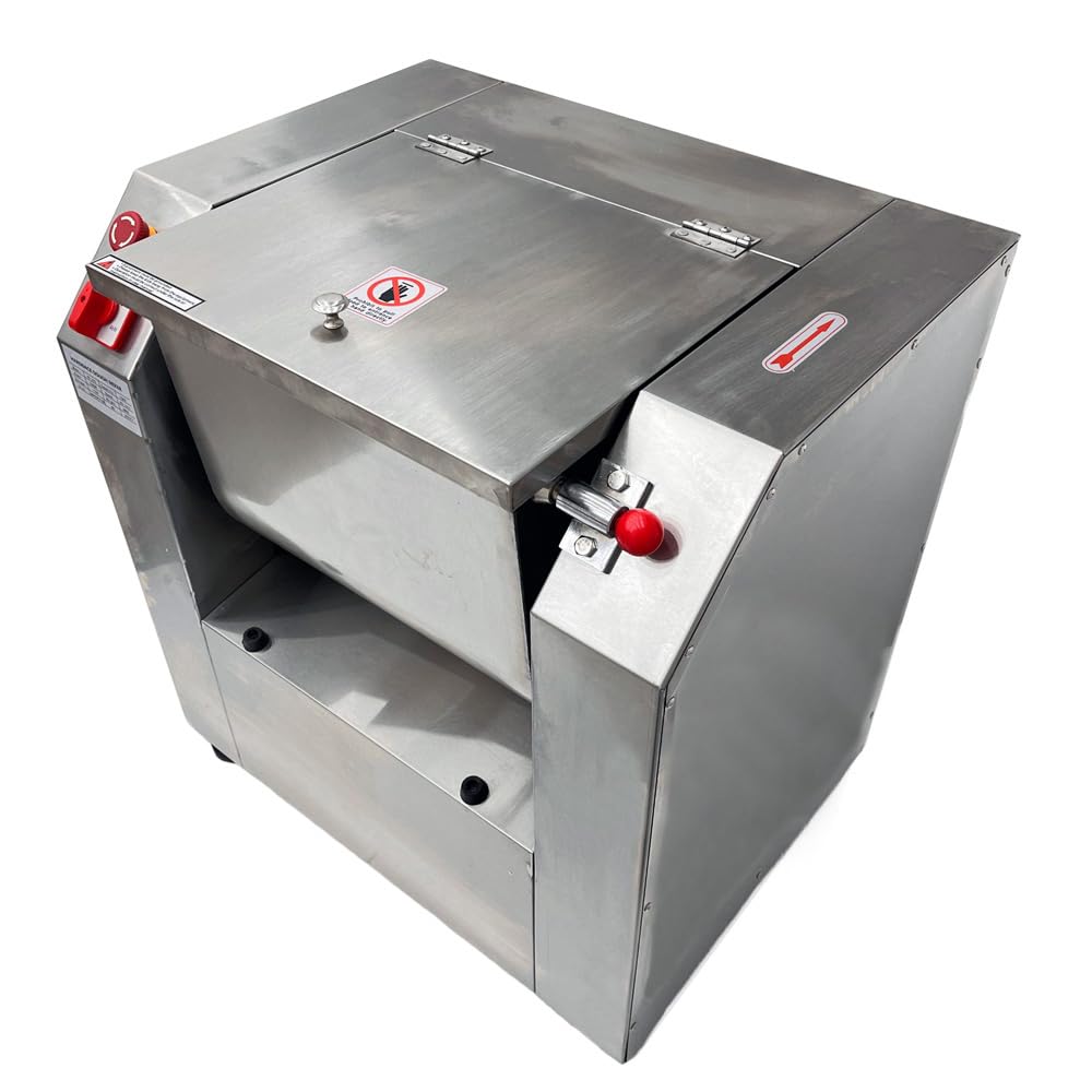 INTSUPERMAI 110V Commercial Dough Mixer Machine 15 KG Kneading Capacity Electric Food Mixer Flour Mixer1500W/2HP for Dough Mixing Kneading