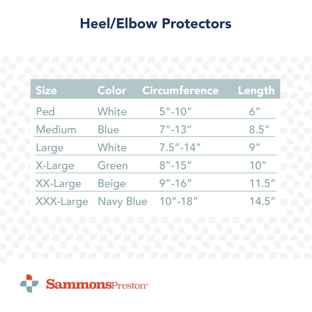 Rolyan Premium Heel/Elbow Protector, Medium, Blue, Foam Padded Sleeve for Skin Protection and Shock Absorption from Impacts, Durable Cushioned Sleeve for Athletic Use in Diffusing Pressure
