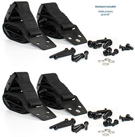 VIVO 2 Pack, STAND-SK02P TV Anti-Tip Heavy Duty Dual Cable Kit, Non Tipping Safety Straps for Screens or Furniture