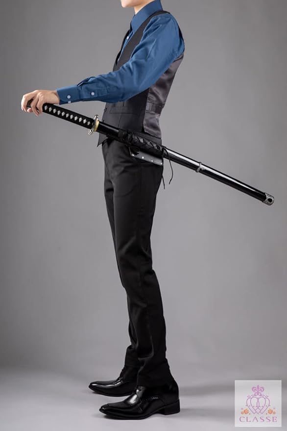 CLASSE Sword Holder, Sword Belt, Sword Holder, Waist Belt, Leather, Specialized for Stage or Musical Performance, Adjustable