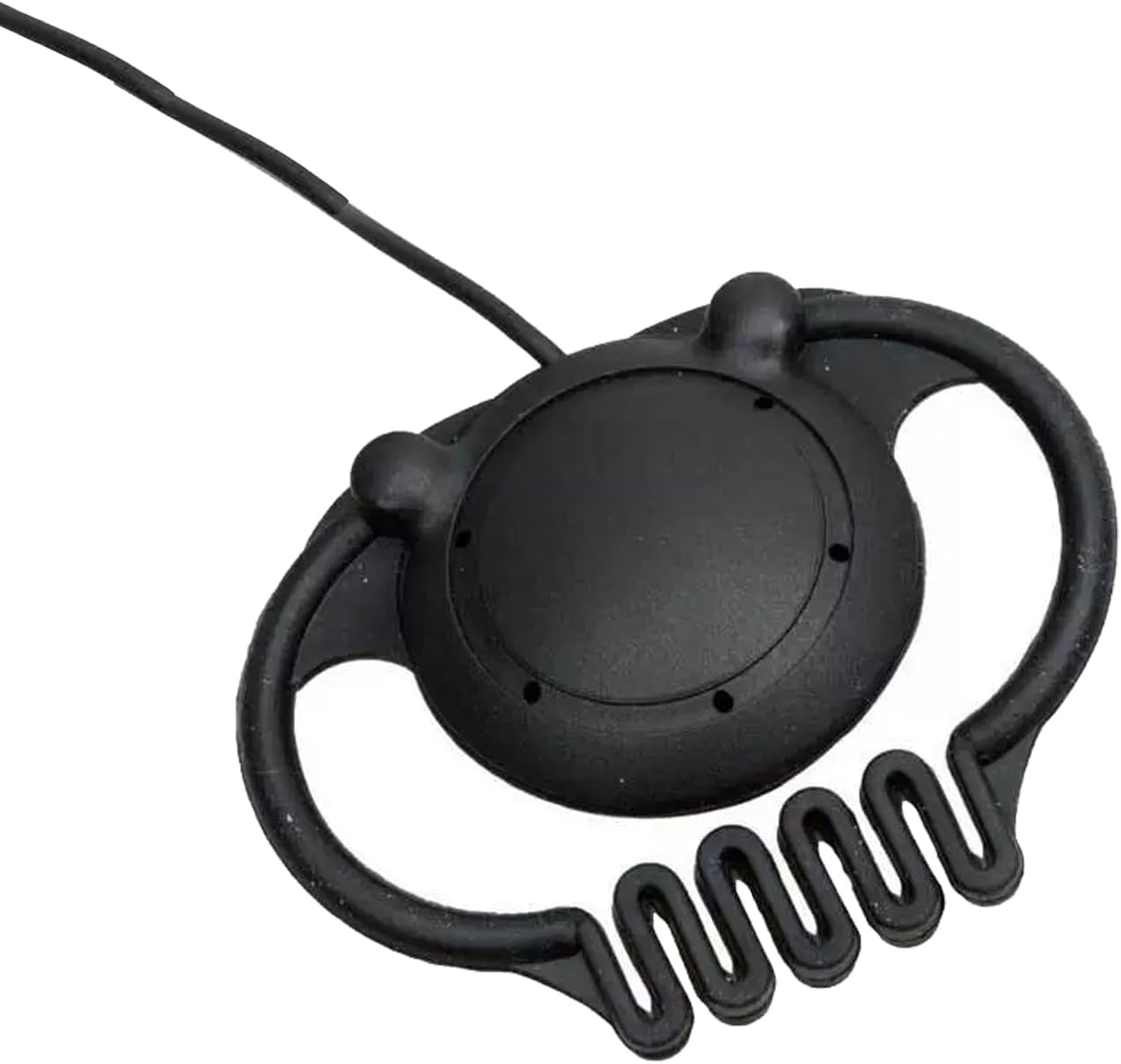 Generic 3.5mm MP3 Single Earphone Mono with D-Shaped Wave-Adjustable Design Plug, for Tour Guide System Receiver Radio