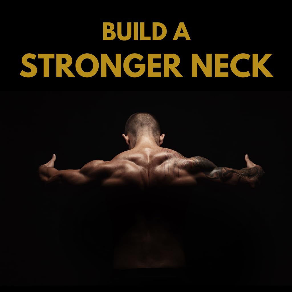 Hustle Athletics Neck Harness for Weight Training - Ultra Durable and Comfy Neck Exerciser for The Ultimate Neck Training - Build a Strong Neck - Neck Weight Lifting Harness (Military Green)