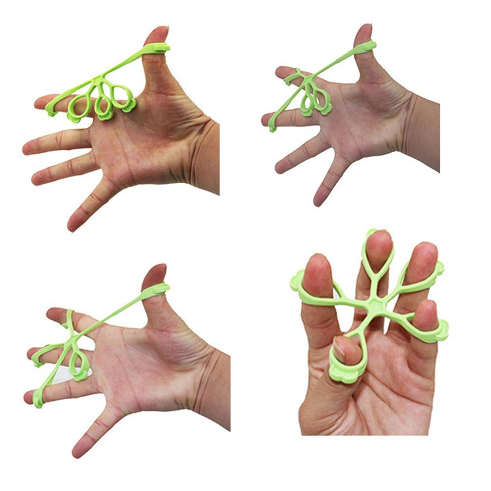 DeaHea 3 Pack Finger Stretcher Finger Exerciser Hand Strengthener Grip Strength Trainer Hand Resistance Bands Finger Extension Elastic Rings Hand Strengthening Extensor 7LB 9LB 11LB Set