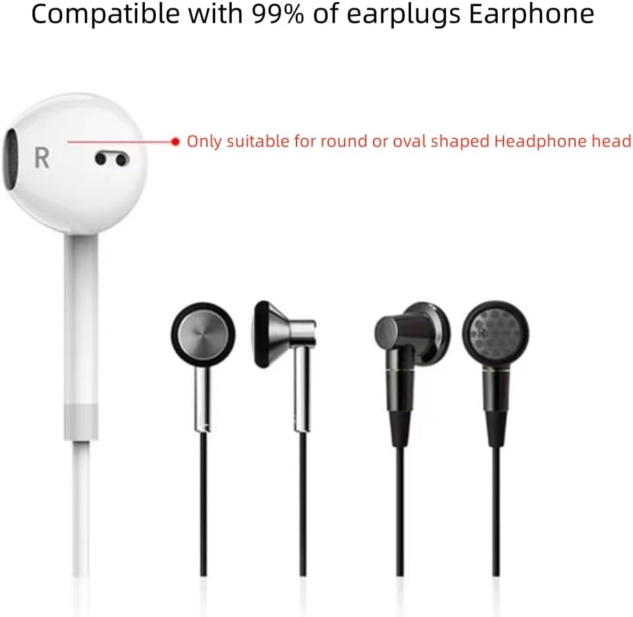 SNHTLS 13mm-18mm 6 Foam Earbud Tips Compatible with Earpiece Headphone Two Way Radio Walkie Talkie Earpiece Foam Ear